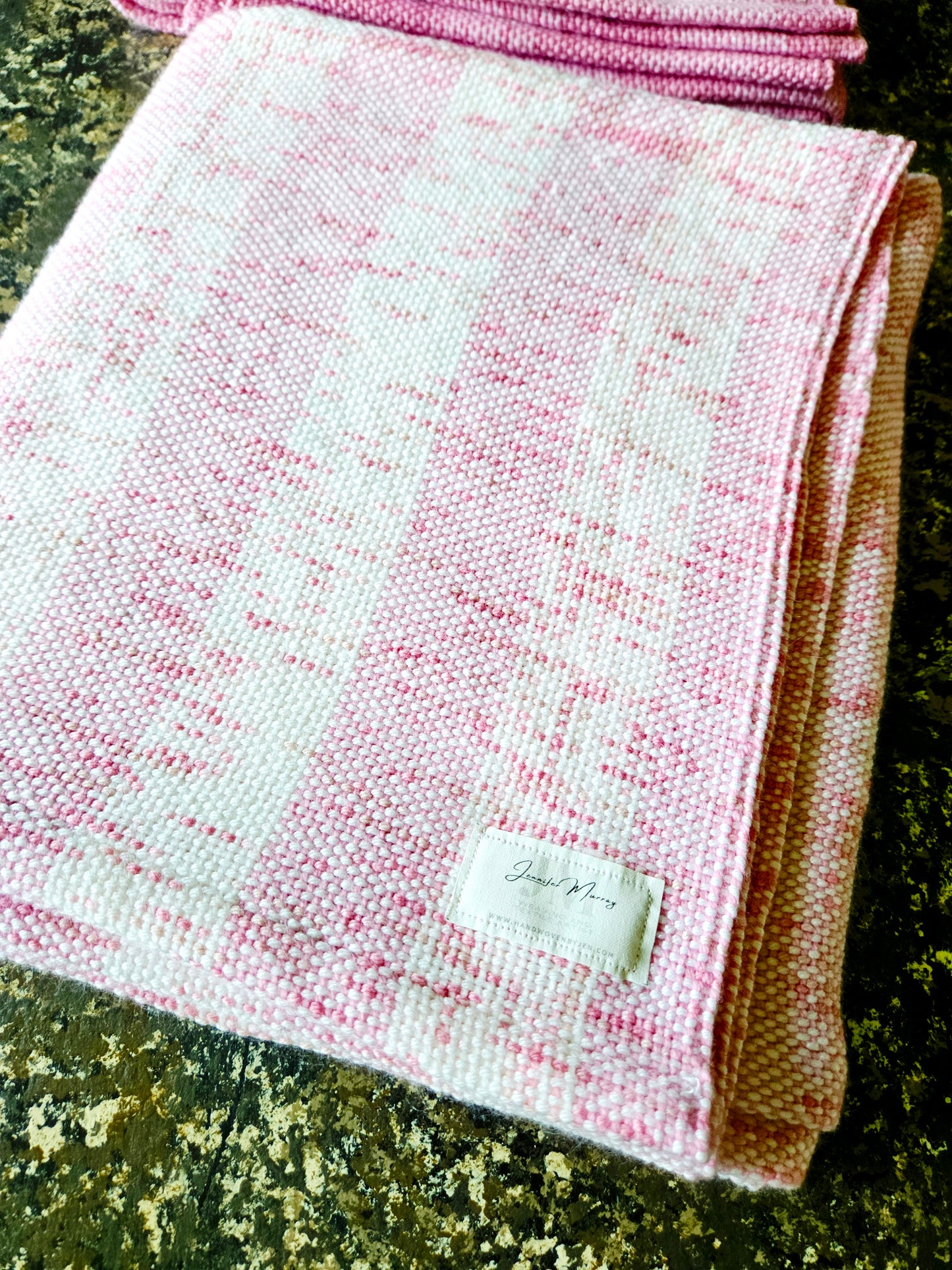 Pink baby blanket