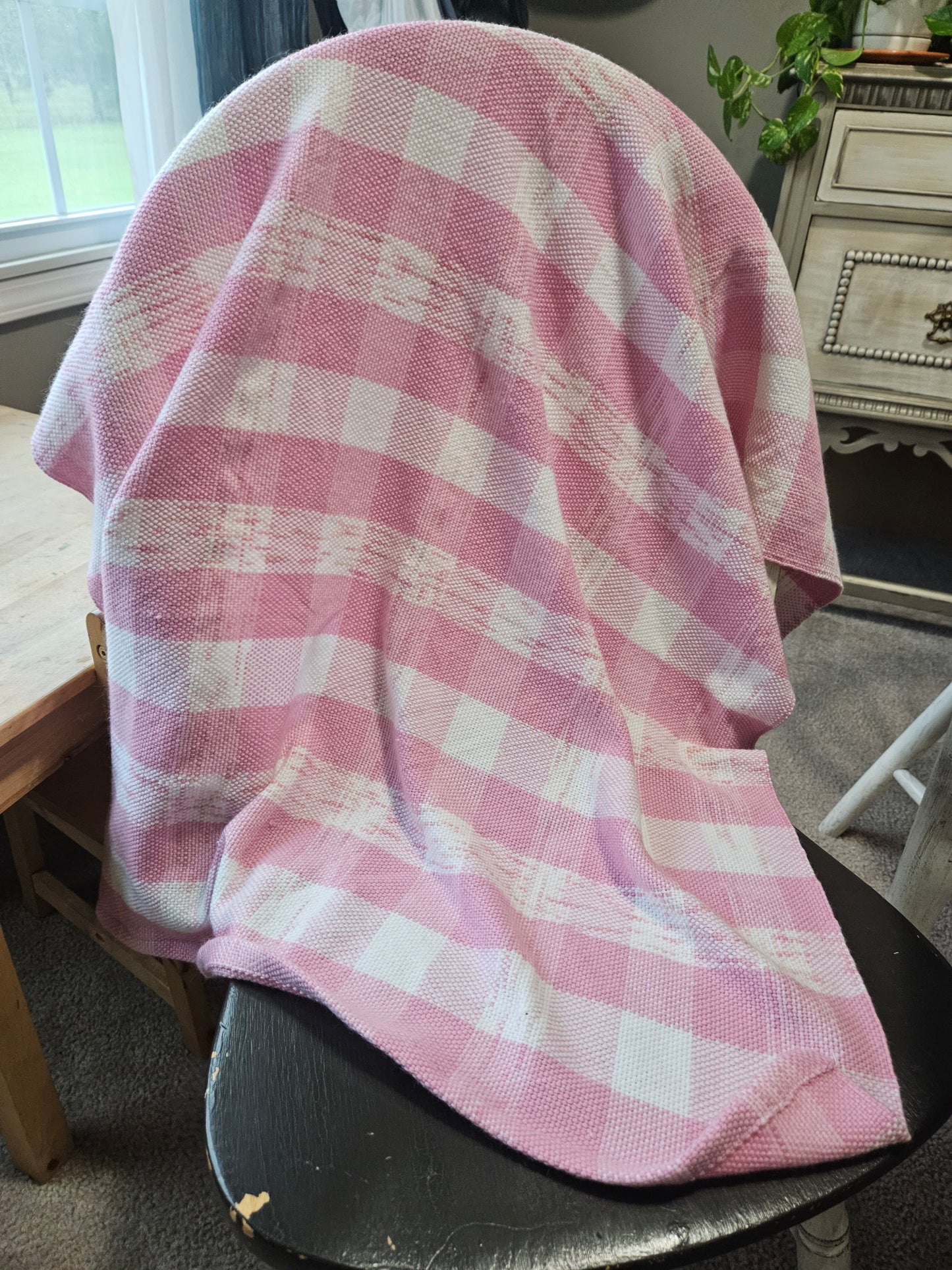 Pink baby blanket