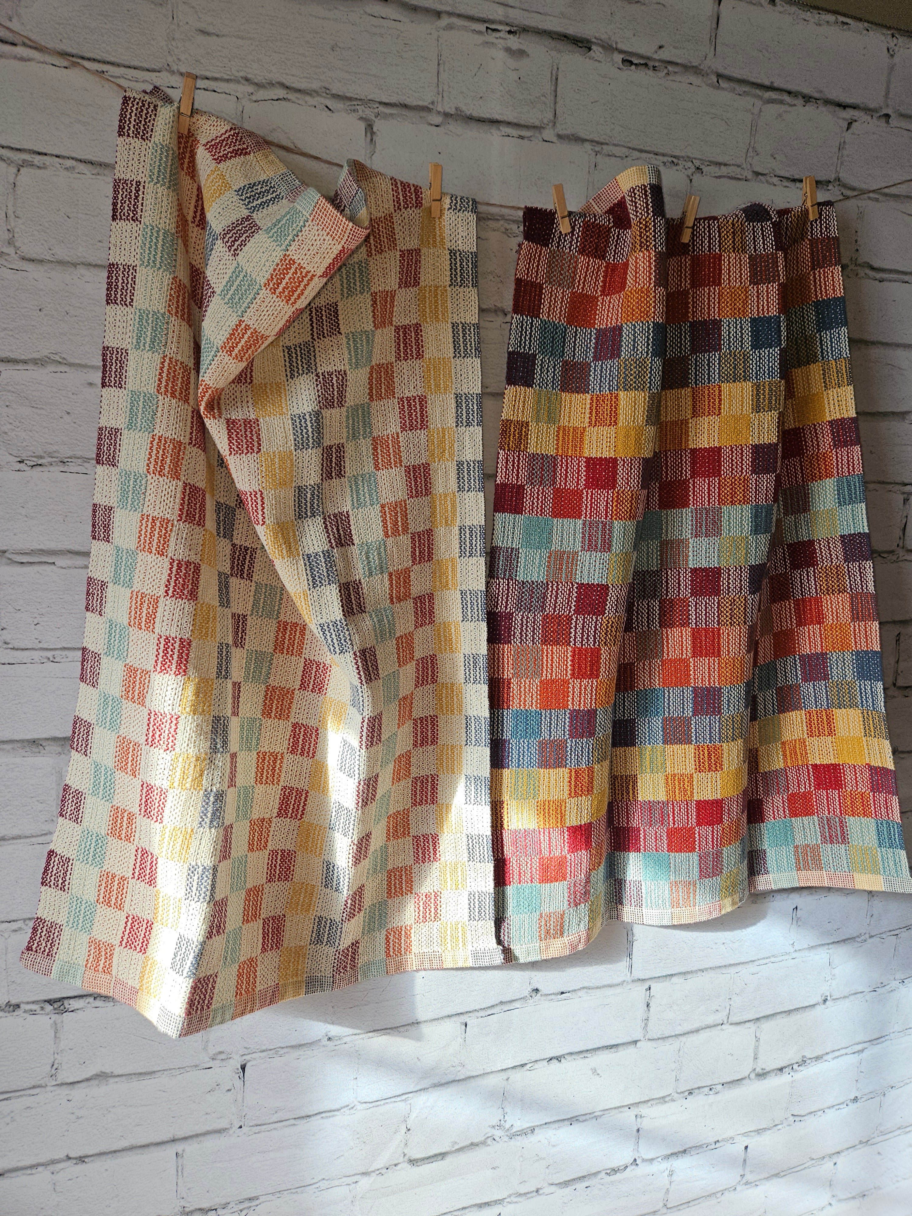 Picnic Towels **DIGITAL DOWNLOAD PATTERN DRAFT ONLY** – Handwoven by Jen