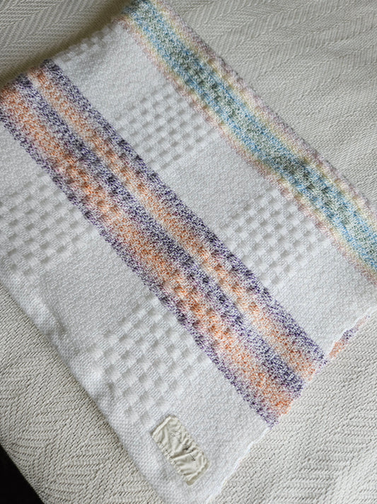 White Spring Baby Blanket