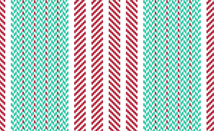 4S Vintage Christmas Tea Towel PATTERN ONLY - PDF DOWNLOAD