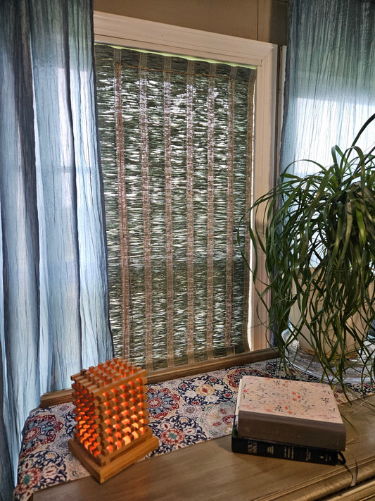 Handwoven Rolling Window Shade PDF written tutorial with Video Link