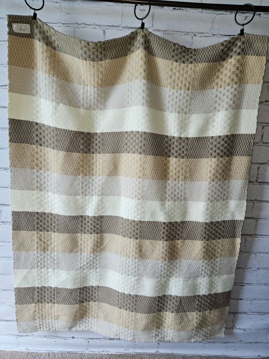 Neutral Stripes Baby Blanket