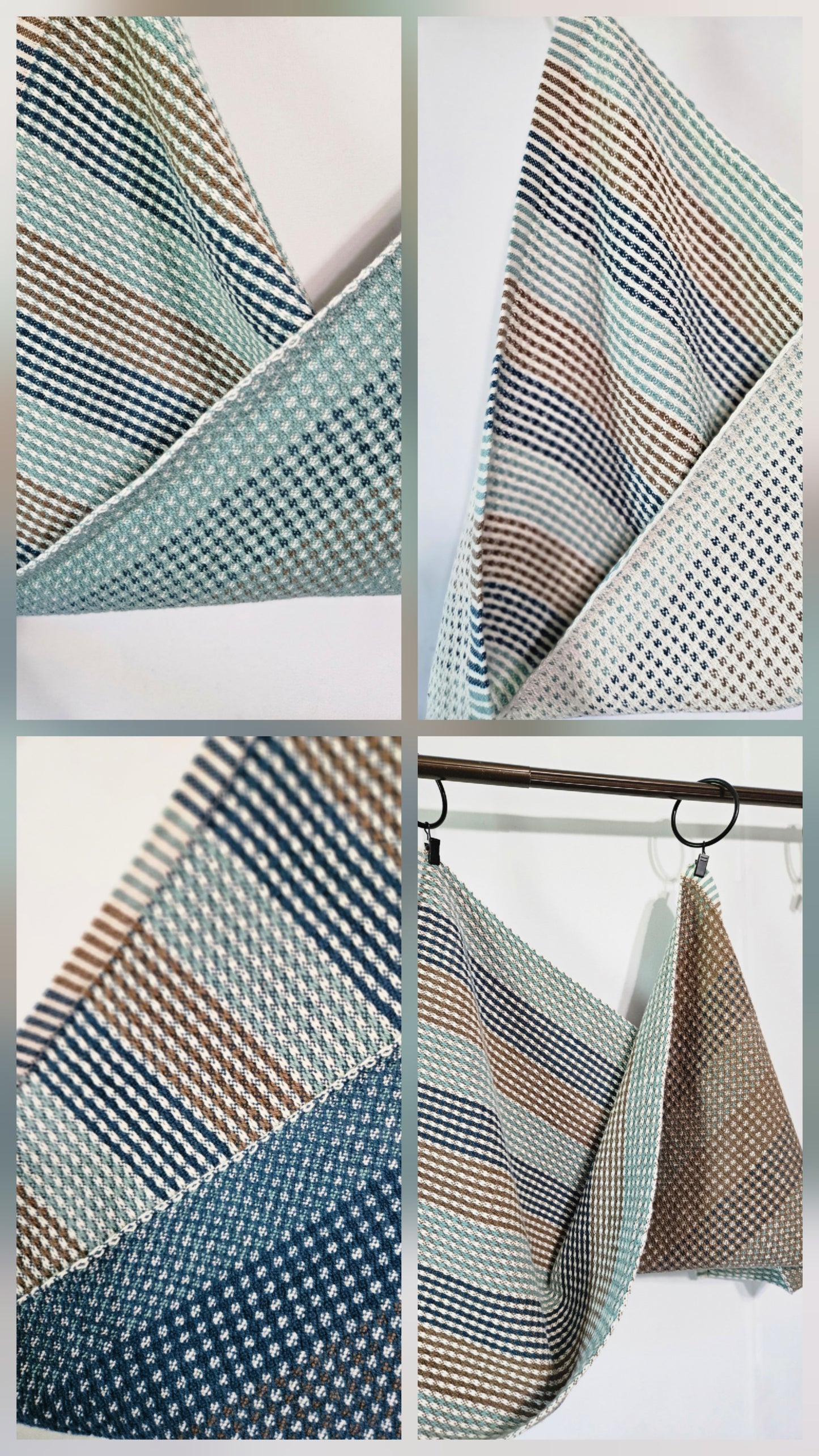 Cool Stripes Reversible Tea Towels **DIGITAL PDF DOWNLOAD PATTERN DRAFT ONLY**